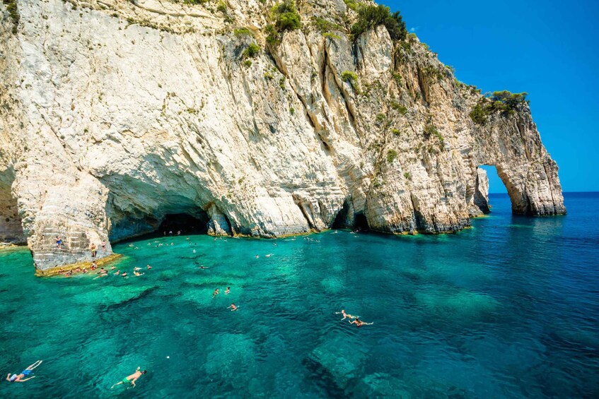 Picture 2 for Activity Zakynthos: Mizithres Sunset Cruise with Swimming & Turtles