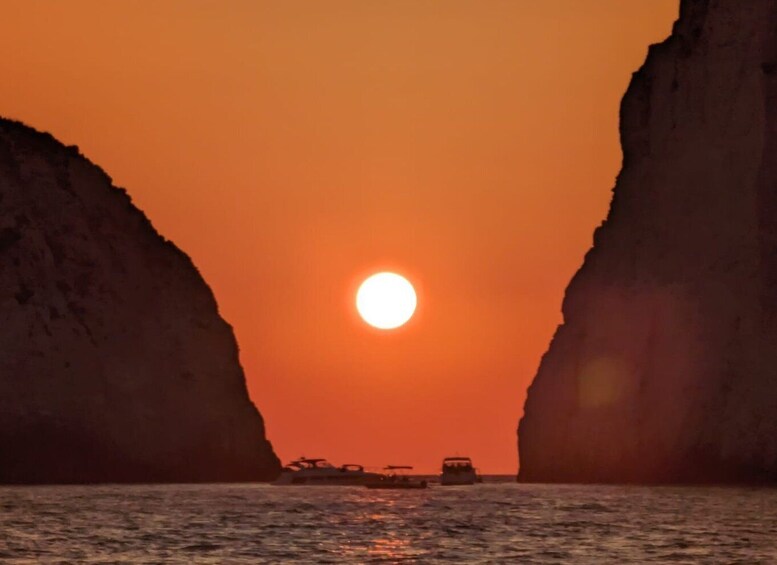 Picture 7 for Activity Zakynthos: Mizithres Sunset Cruise with Swimming & Turtles