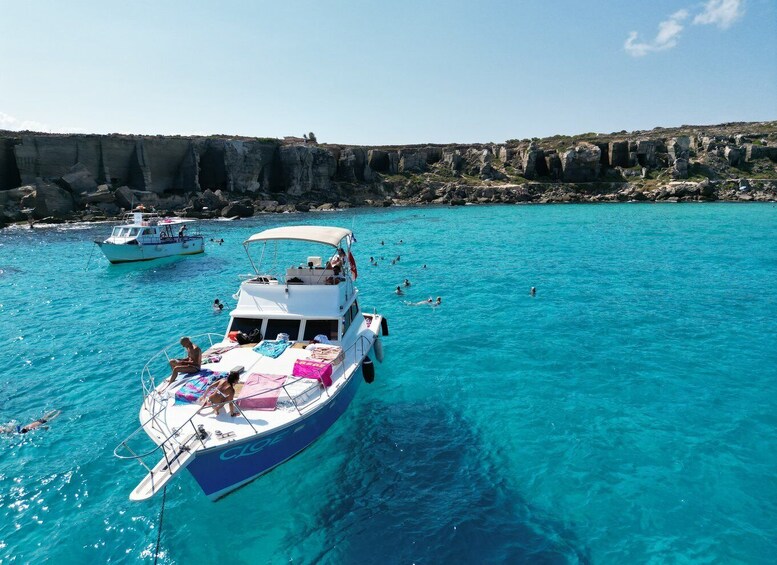 Picture 1 for Activity From Trapani: Favignana and Levanzo Yacht Tour with Stops