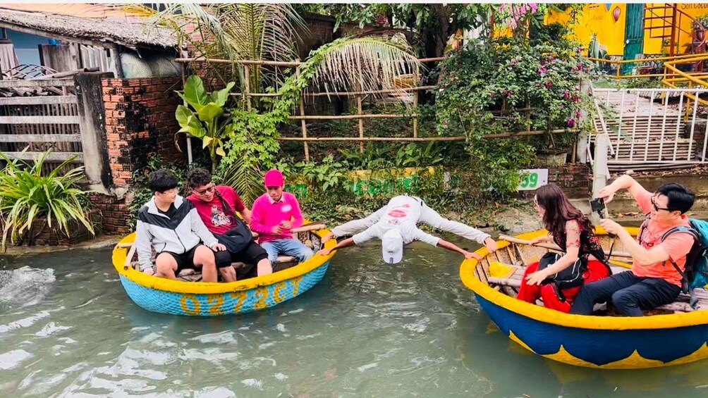 Picture 5 for Activity Experience Bamboo Basket Boat on Coconut village w Locals