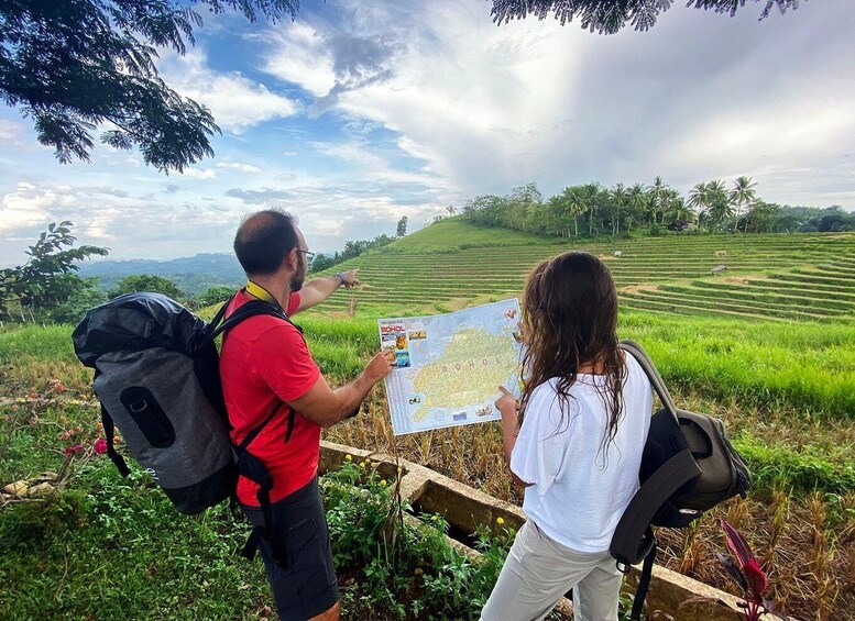 East Bohol: Anda, rice terraces, waterfalls, Lamanok island