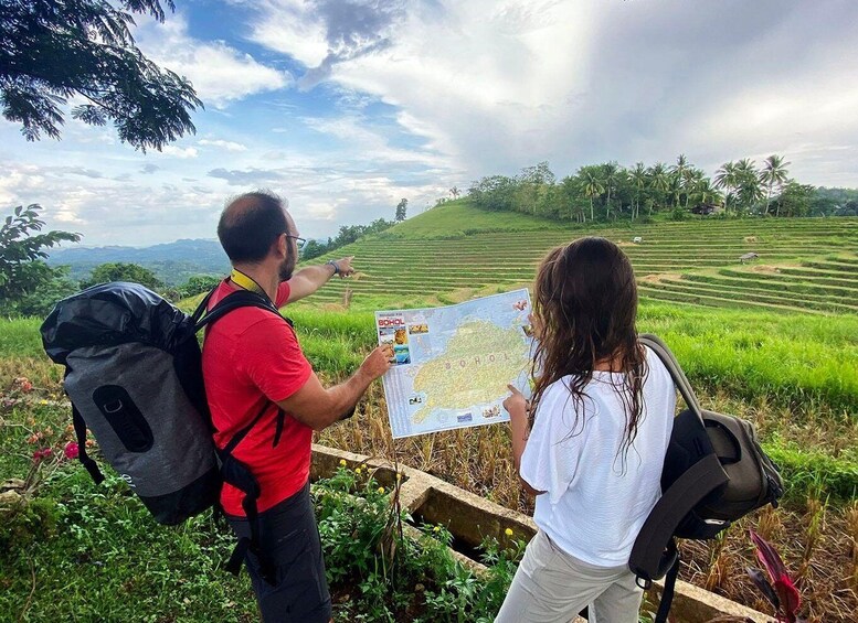 East Bohol: Anda, rice terraces, waterfalls, Lamanok island