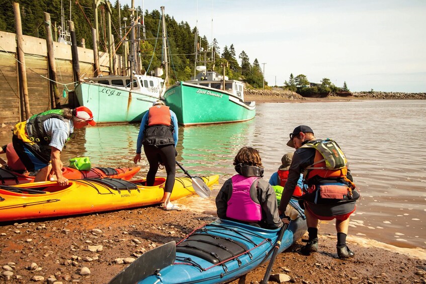 Picture 2 for Activity Saint John: Bay of Fundy Guided Kayaking Tour with Snack