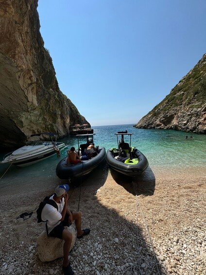 Picture 27 for Activity Vlore: Dafina Cave & Haxhi Ali Cave Speedboat Guided Tour