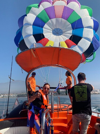 Picture 7 for Activity Benalmádena: Deluxe Parasailing Flight from Benalmadena Port