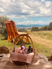 Frokostpicnic i de naturskønne bakker i Maremma Toscana