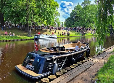 Riga: Private Boat Tour City Canal and Daugava River