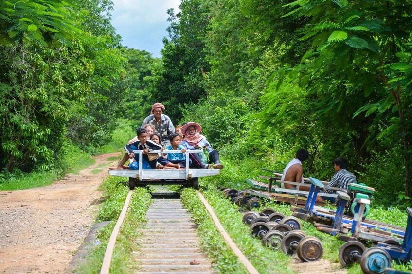 Battambang: Temples & Bat Caves Tour with Bamboo Train Ride