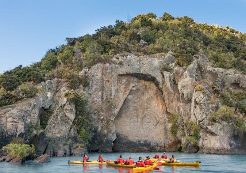 Picture 4 for Activity Taupo: Maori Rock Carvings Kayaking Tour