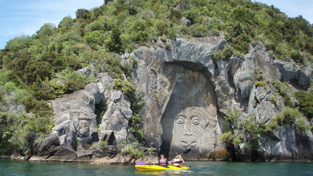 Picture 2 for Activity Taupo: Maori Rock Carvings Kayaking Tour