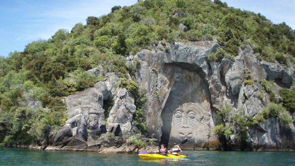 Picture 2 for Activity Taupo: Maori Rock Carvings Kayaking Tour