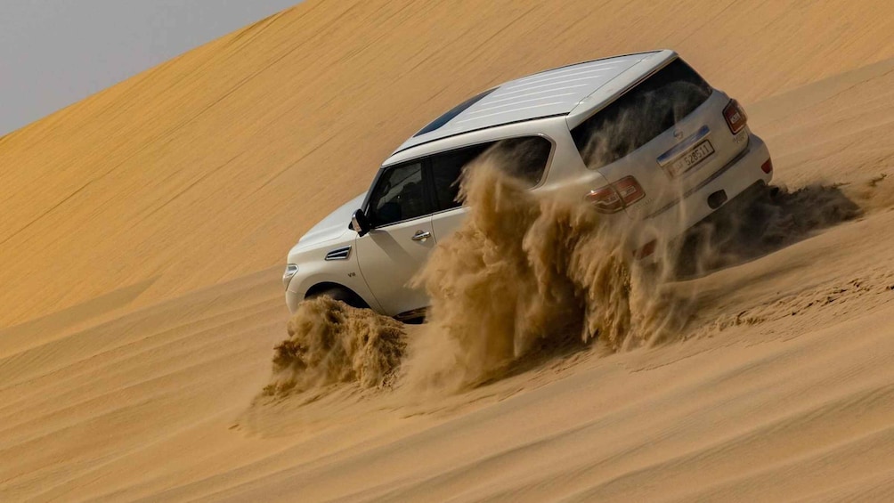 Doha Private Desert Safari, inland sea, sand boarding