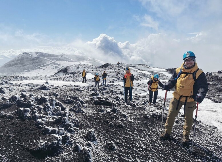 Mt Etna: Winter Trekking Tour with Optional Catania Transfer