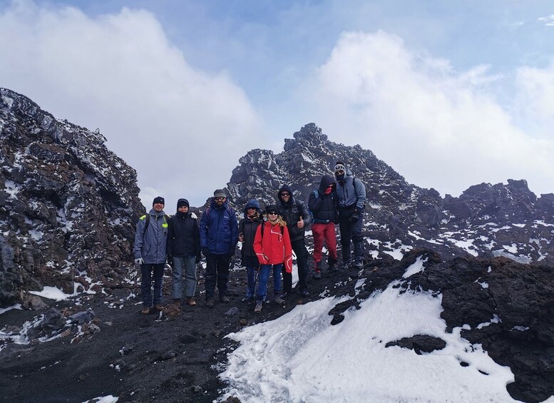 Picture 2 for Activity Mt Etna: Winter Trekking Tour with Optional Catania Transfer