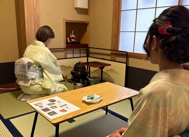 東京:本格的な茶道、着物の着付け、写真撮影