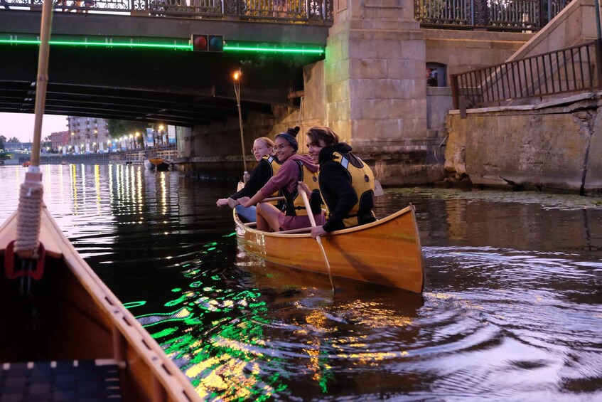 Picture 3 for Activity Klaipeda: Evening Guided Tour by Wooden Canoe