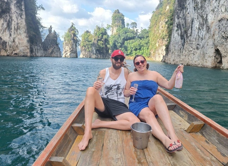 Picture 5 for Activity Khao Sok: Cheow Lan Lake Sunset Cruise w/ Drinks