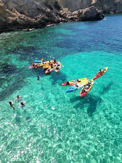 Picture 1 for Activity Cala Codolar: Guided Sea Kayaking Caves and Snorkeling Tour