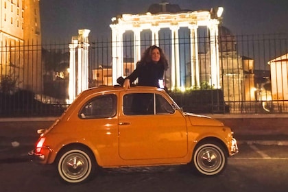 Rome: 2 hour Evening Tour of Rome aboard a Vintage Fiat 500