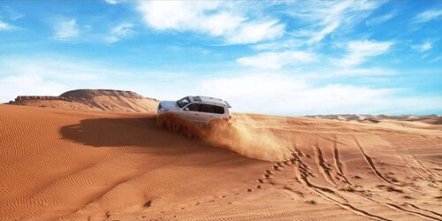 Inland Sea Desert Safari With Camel Ride and Dune Bashing