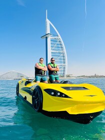 DUBAI:TOP JETCAR WITH BURJ AL ARAB VIEW FREE SNACKS & DRINKS