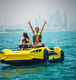 DUBAI:TOP JETCAR WITH BURJ AL ARAB VIEW FREE SNACKS & DRINKS