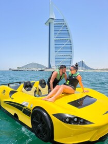 DUBAI:TOP JETCAR WITH BURJ AL ARAB VIEW FREE SNACKS & DRINKS