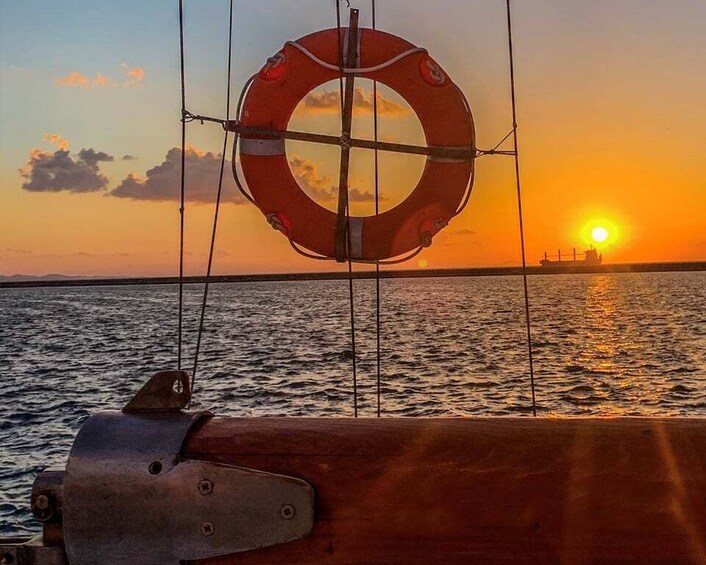 Picture 7 for Activity Rhodes Town: Sunset Boat Cruise with Drinks & Snacks