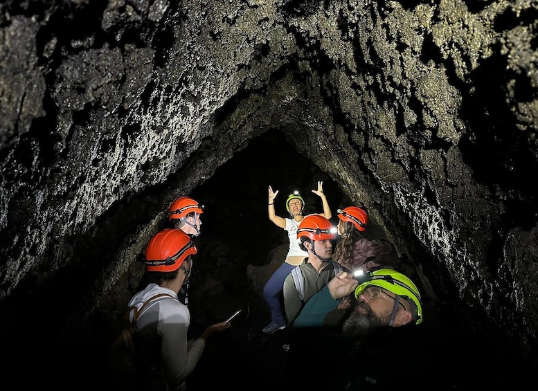 Picture 5 for Activity Etna's Hidden Gems - Trek Valle Bove & Lava Tunnel with Gear