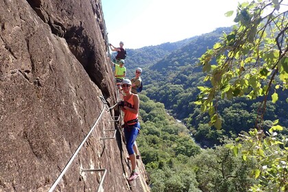 From Estepona: Vía ferrata El Caimán guided climbing tour