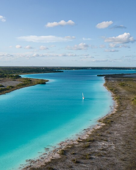 Picture 2 for Activity Private sailboat tour across the Bacalar seven colors lagoon