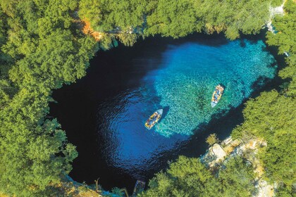 Kefalonia Höjdpunkter Robola vingård, Melissani & Fiscardo