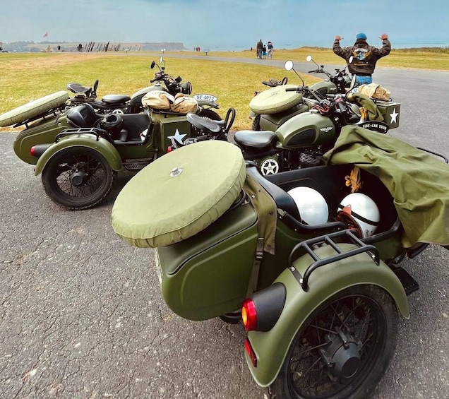 Picture 2 for Activity Bayeux: 2-hour tour of the D-Day beaches, by vintage sidecar
