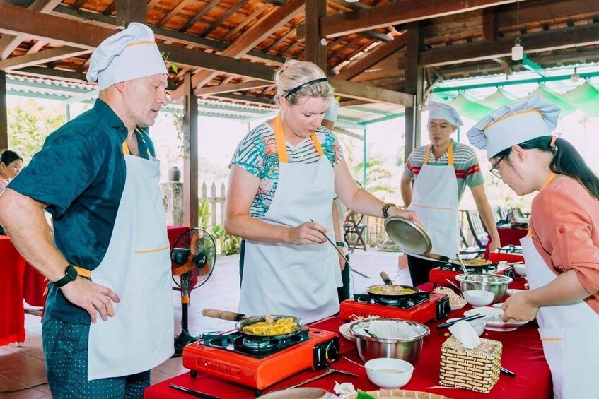 Picture 6 for Activity Hoi An: Vegetarian Cooking Class & Market Tour & Basket Boat