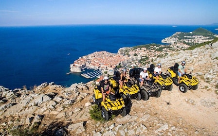 Dubrovnik: Countryside Guided quad bike Tour & Tavern Refreshments