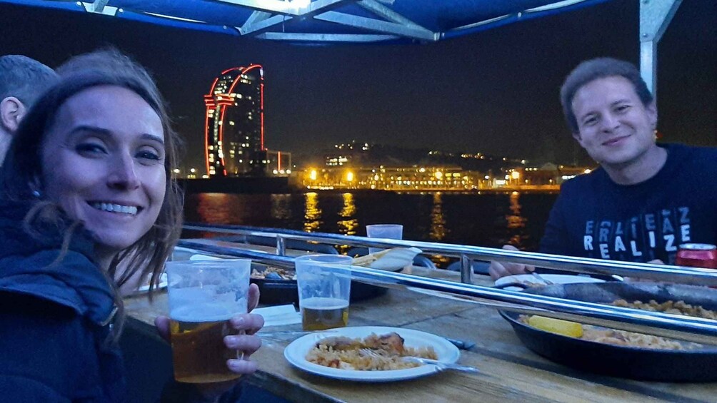 Picture 2 for Activity Barcelona: Private Evening Cruise with Dinner and Drinks