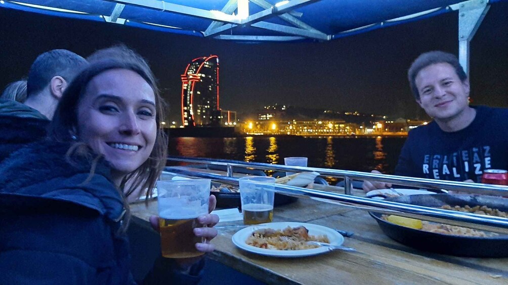 Picture 2 for Activity Barcelona: Private Evening Cruise with Dinner and Drinks