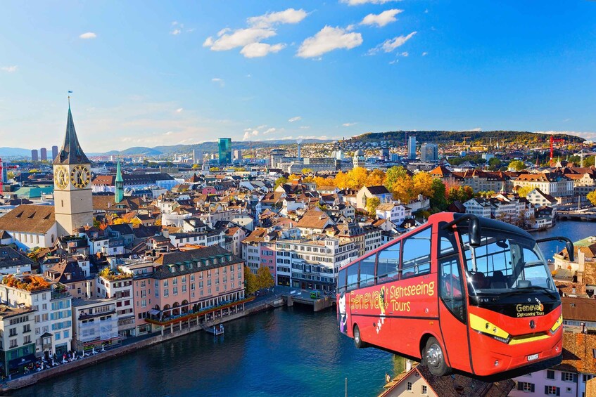 Picture 2 for Activity Zurich: Open Top Bus Sightseeing Tour with Optional Cruise