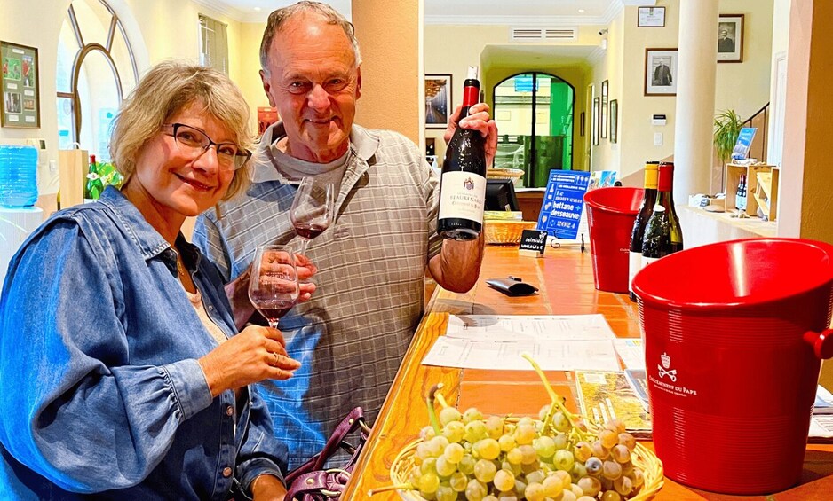 Wine tasting in Châteauneuf du Pape