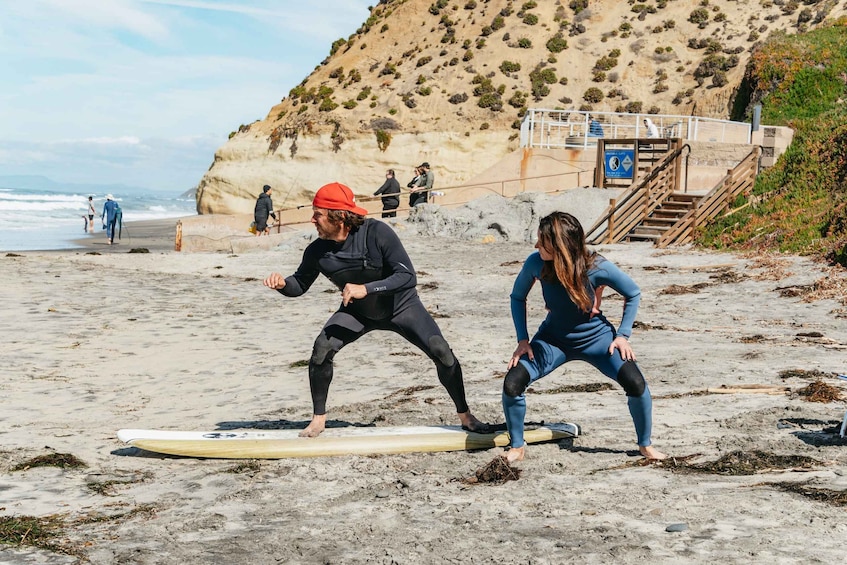 Picture 1 for Activity Solana Beach: Private Surf Lesson with Board and Wetsuit