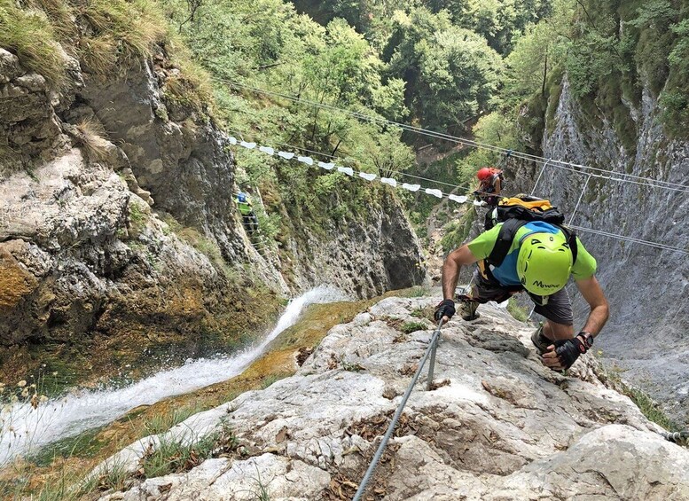 Ballino: Rio Ruzza Via Ferrata Trip with Mountain Guide