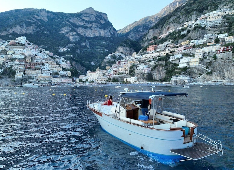 From Positano/Praiano: 1h 30 min Private Sunset Cruise