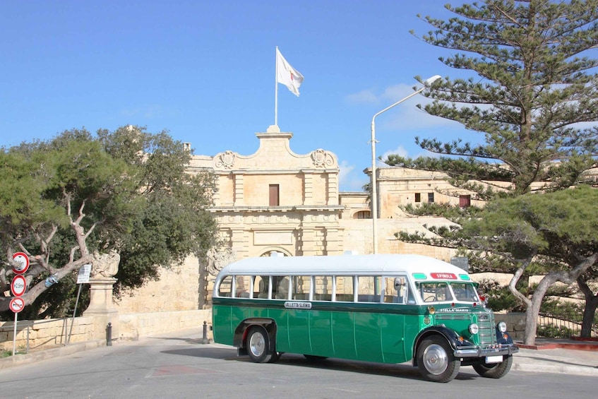 Picture 1 for Activity Valletta: Vintage Bus to Valletta, Sliema, Rabat & Mdina