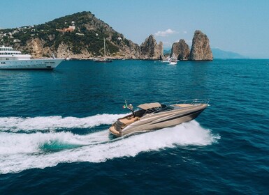 Capri private boat tour from sorrento on Riva rivale 52