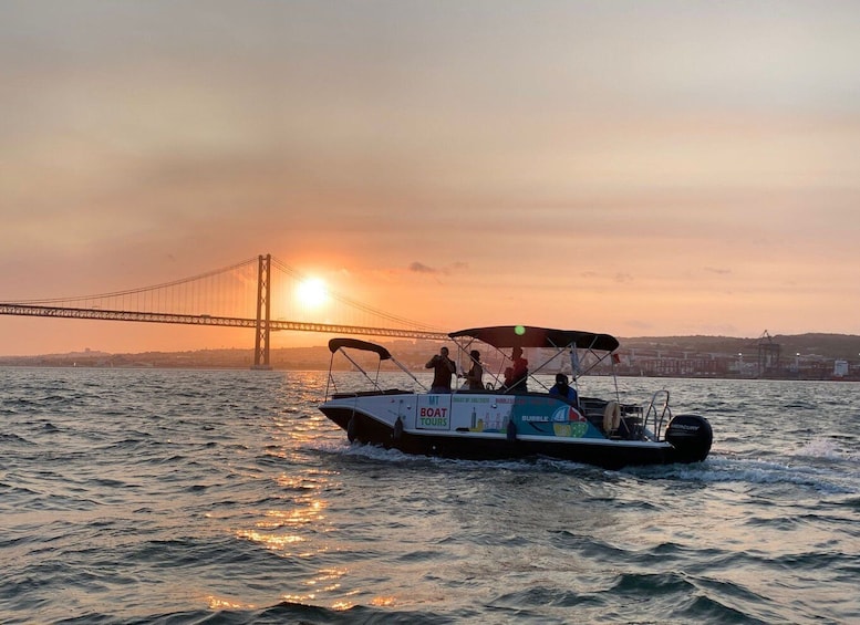 Picture 1 for Activity Lisbon: Tagus River Boat Sunset and Night Champagne Tour