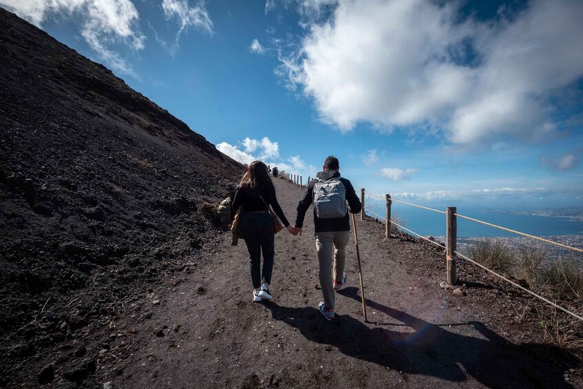 From Sorrento: Pompeii and Vesuvius Guided Tour with Lunch