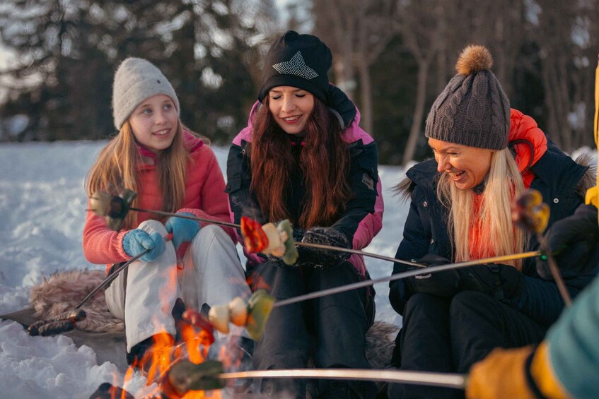 Lake walk and campfire