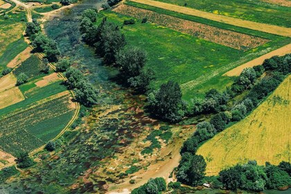 Sinj: panoramische vlucht over het Peruca meer en de berg Dinara