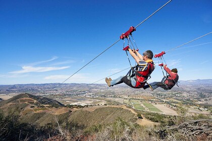 Santa Ynez Valley: Zipline Adventure with 4×4 Humvee Ride