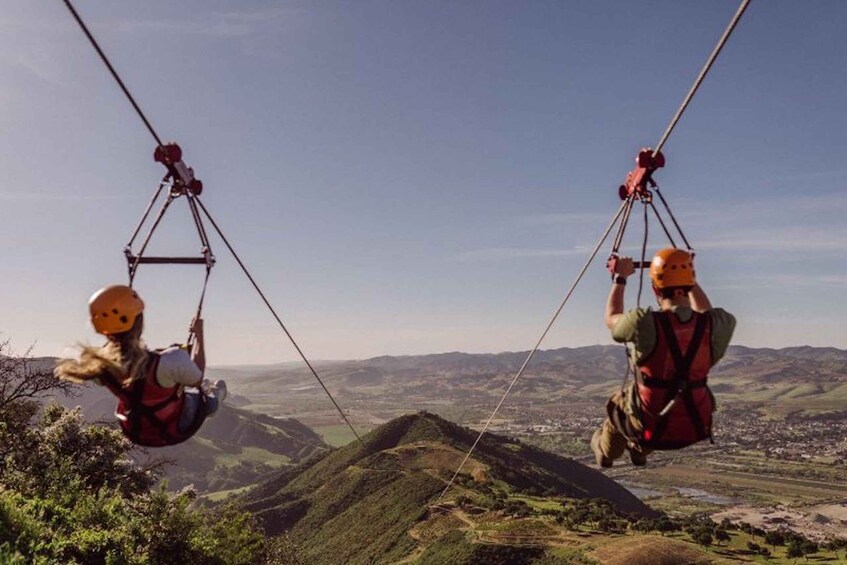 Picture 1 for Activity Santa Ynez Valley: Zipline Adventure with 4×4 Humvee Ride